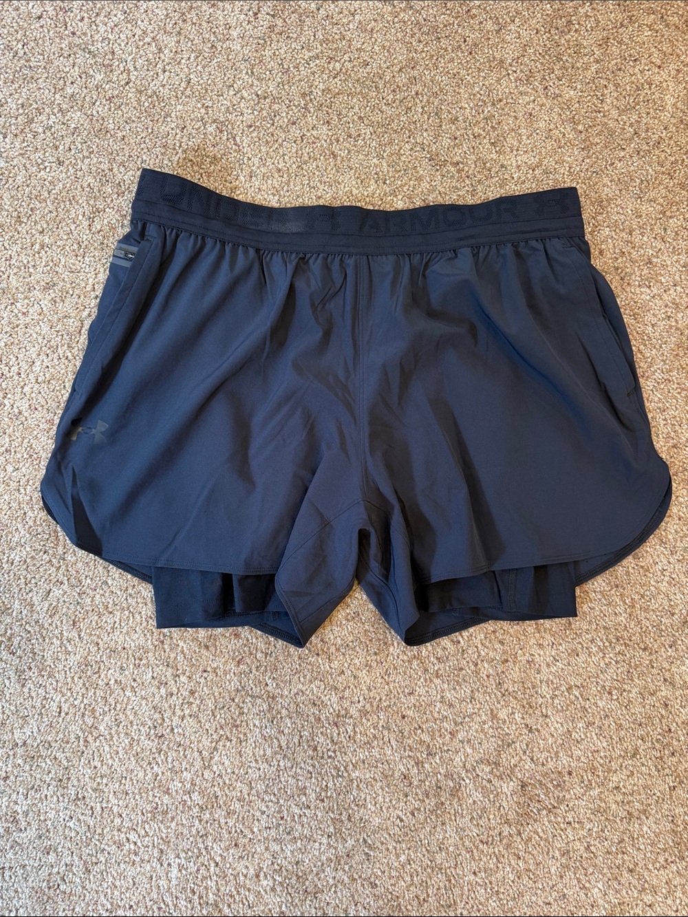 Under Armour Black Men’s 2-in-1 Athletic Shorts